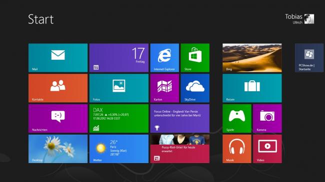 Windows 8 - Homescreen