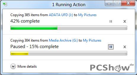 Windows 8 Kopierfunktion
