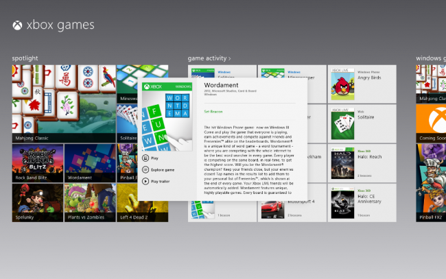 Windows 8 Games App