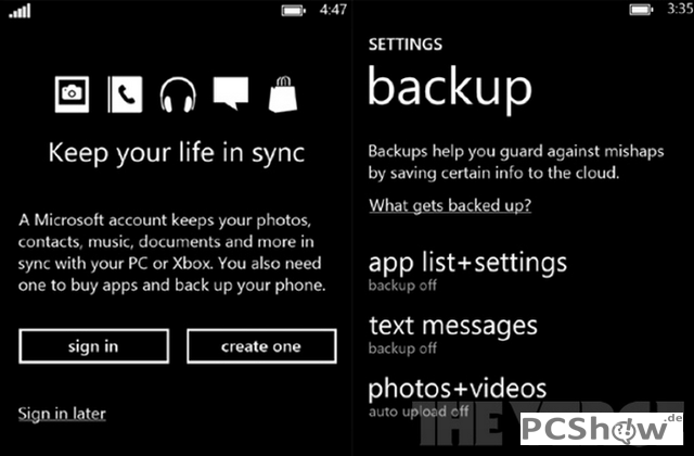 Windows Phone 8 Backup