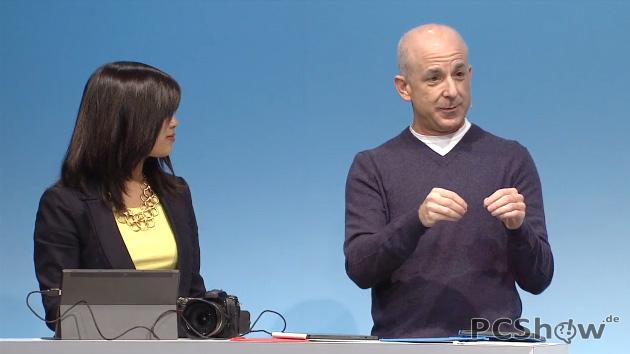 Steven Sinofsky bei der Livedemo des Surface