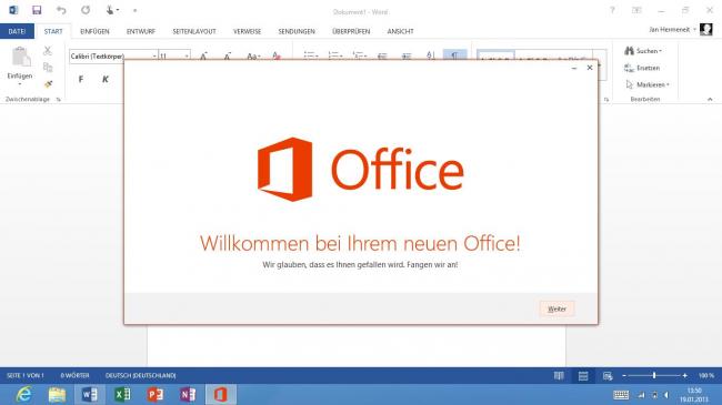 Willkommen bei ihrem neuen Office