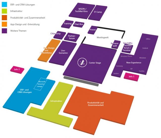 Microsoft Standplan CeBIT 2013