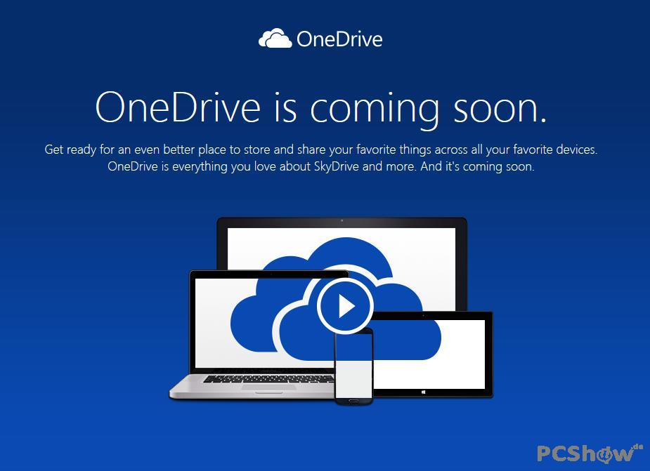 OneDrive Ankündigung