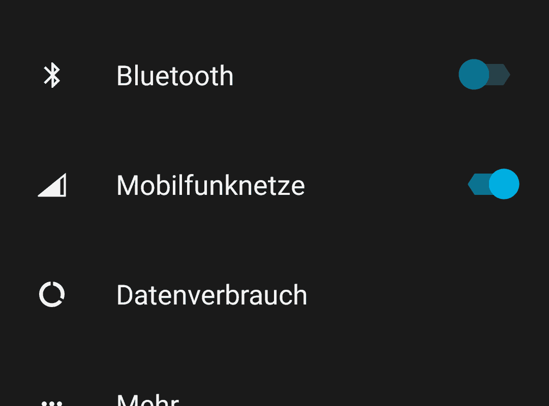 Einstellungen in Android 6