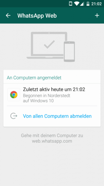 WhatsApp am PC einrichten unter Android