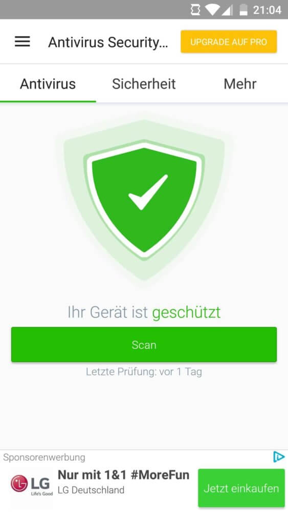 Beste Antivirus App für Android kostenlos Scan