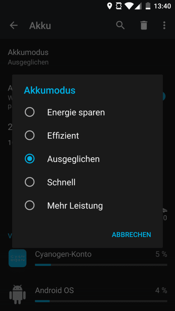 Android Akku plötzlich schnell leer - Energiesparmodus einstellen