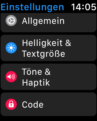 Apple Watch Code einrichten