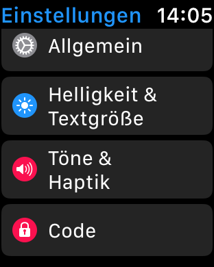 Einstellungsapp