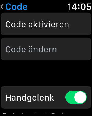 Apple Watch Code aktivieren