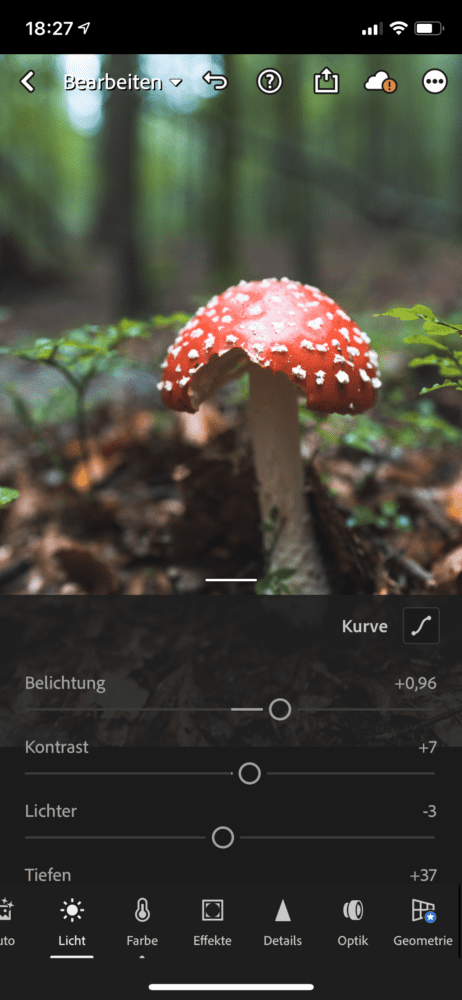 Bilder bearbeiten in Lightroom