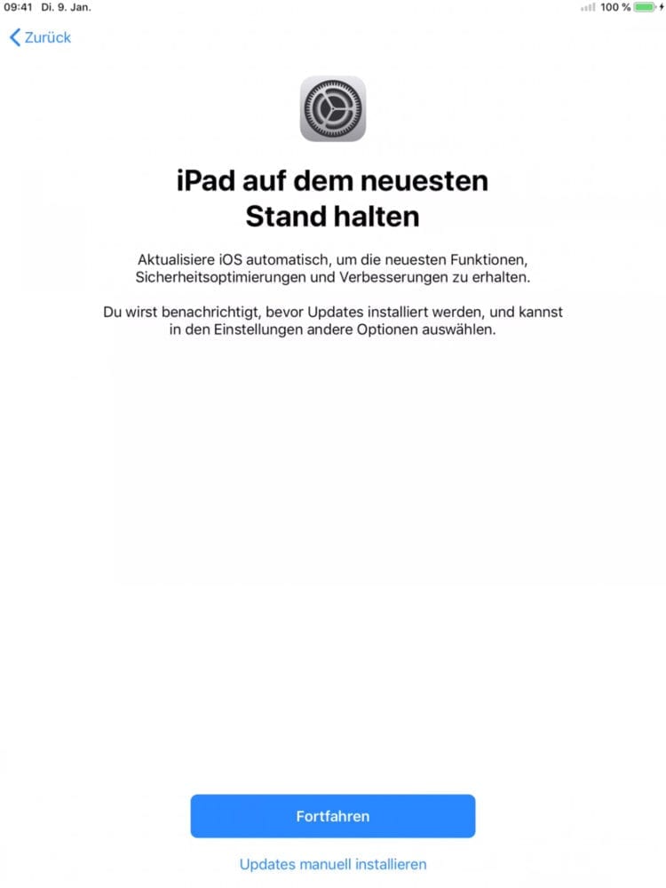 iPad aktuell halten mit Updates