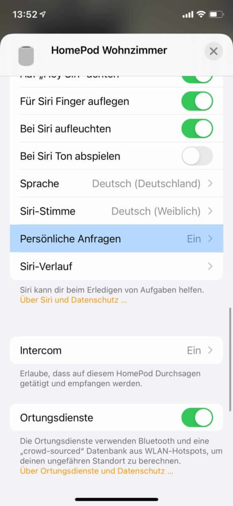 Homepod Einkaufsliste einfach per Siri