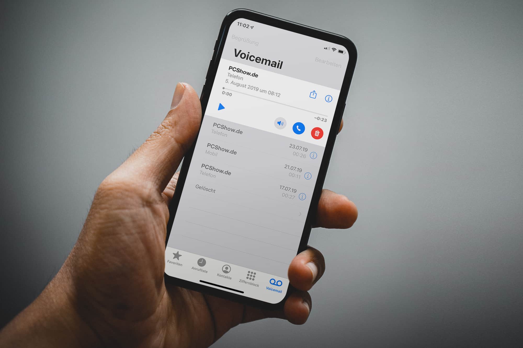 An mailbox schnell geht zu iPhone: Zeit