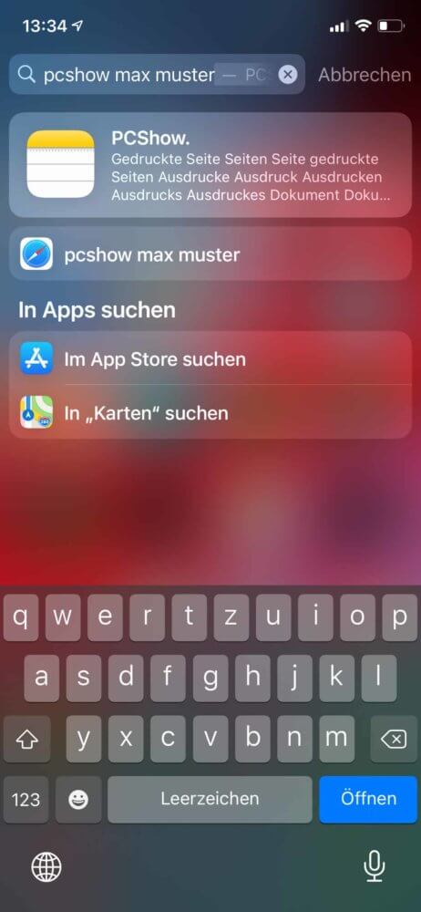 iPhone Dokumente scannen und durchsuchen