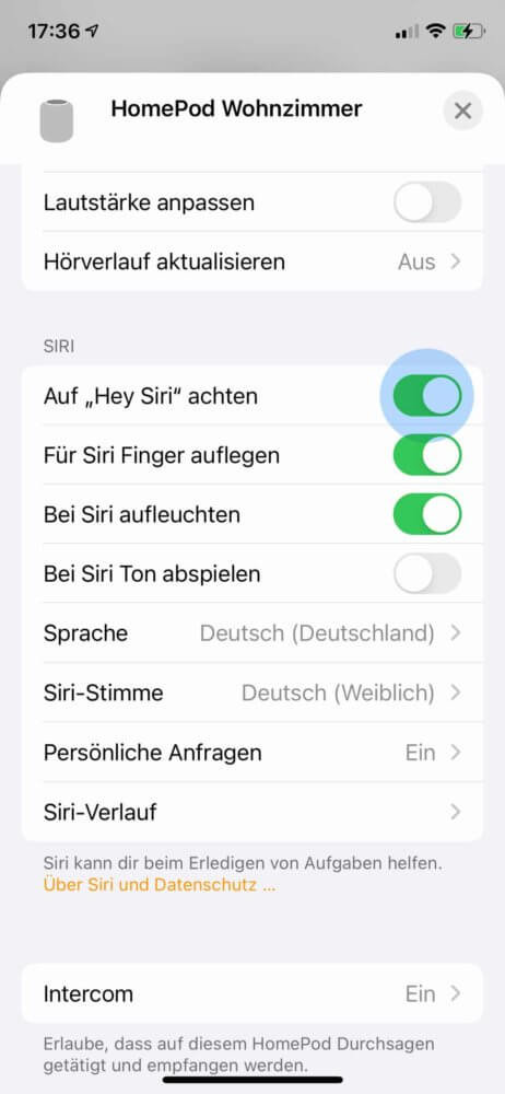 HomePod antwortet nicht auf Siri beheben