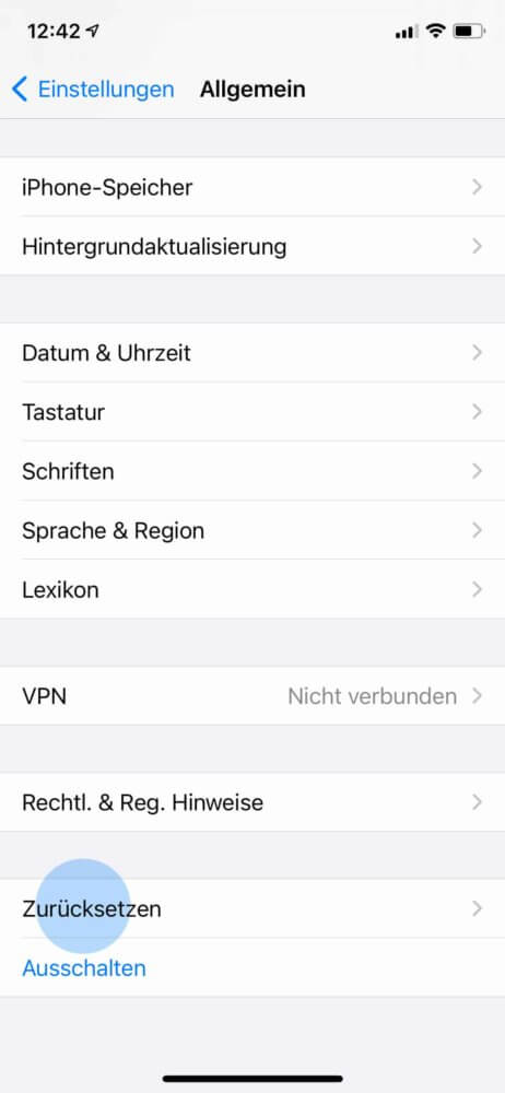 iPhone für den Verkauf zurücksetzen