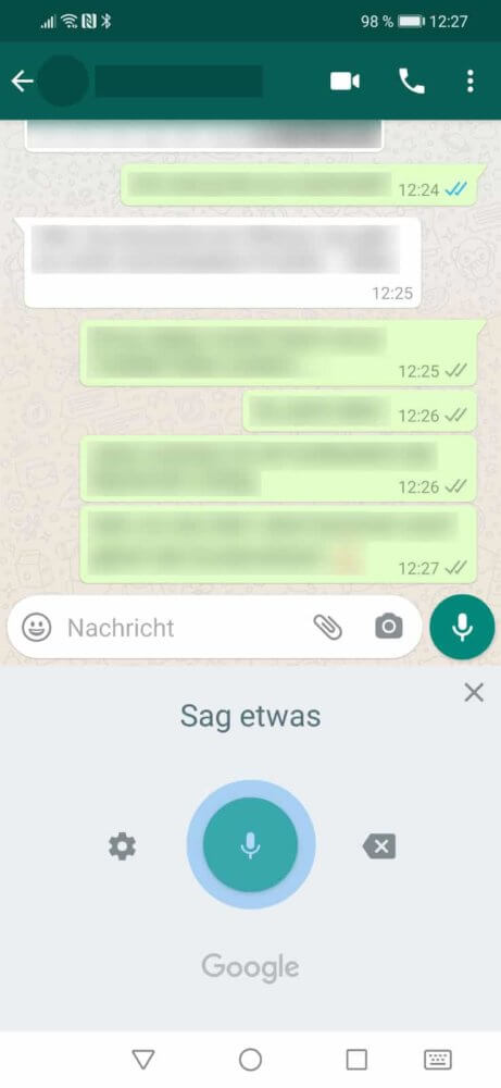 WhatsApp Diktierfunktion nutzen