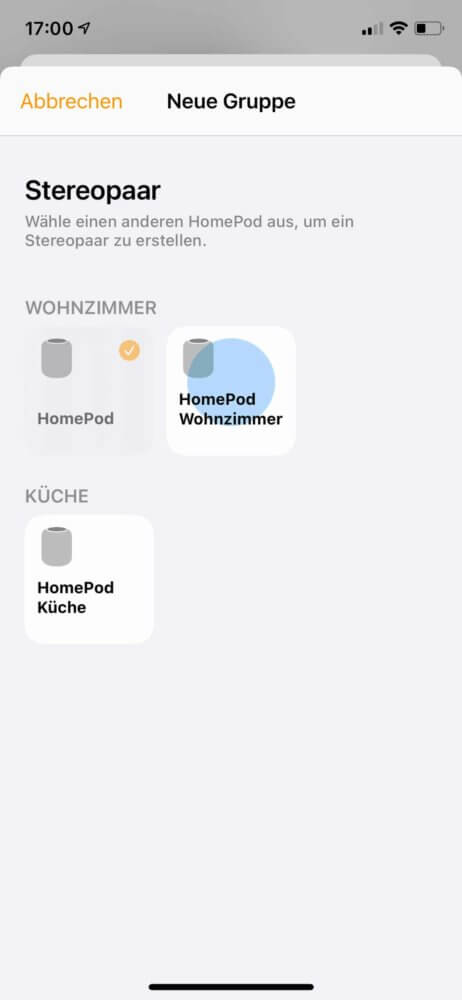 HomePod einrichten als Stereopaar