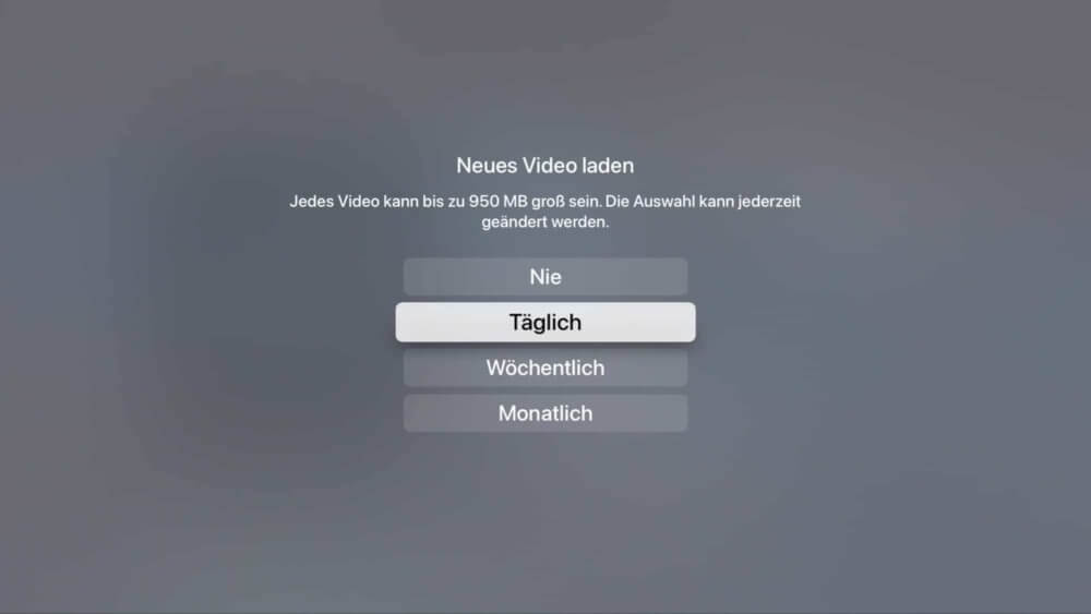 Neue Apple TV Bildschirmschoner downloaden