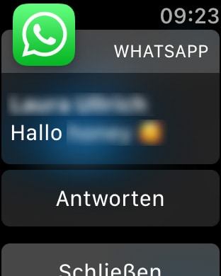 Nachrichten von WhatsApp auf Apple Watch empfangen