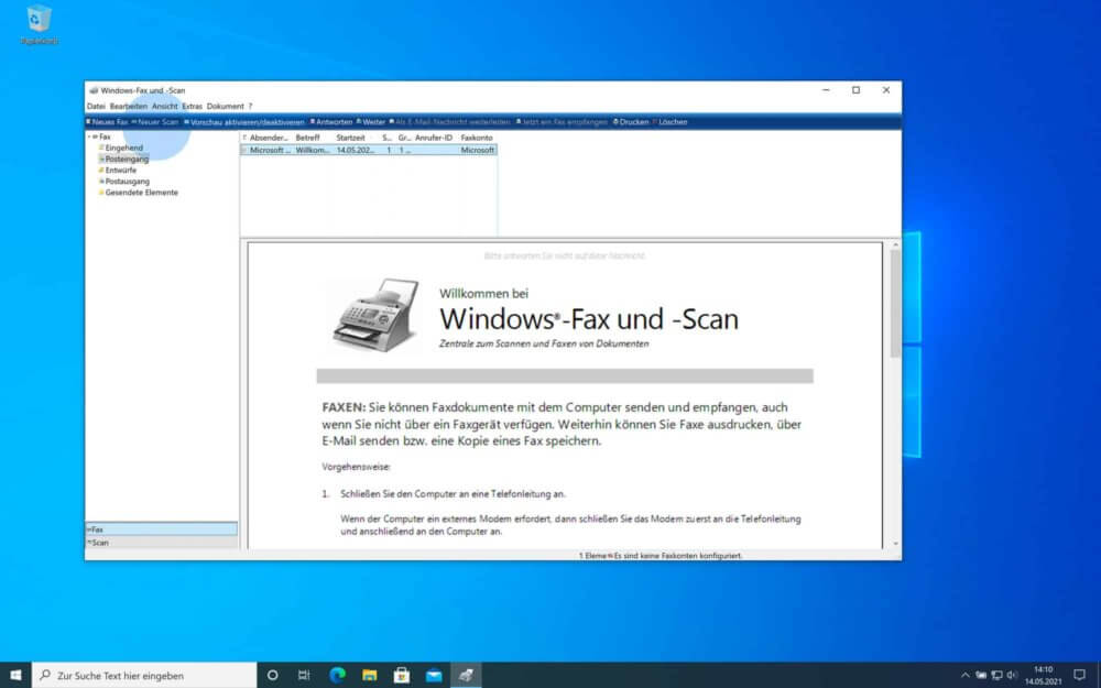 Scannen Windows 10