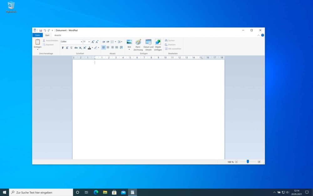 WordPad als Schreibprogramm in Windows 10 nutzen