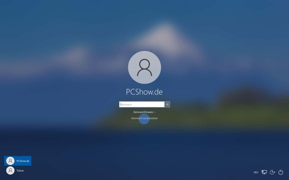 Windwos 10 Kennwort vergessen und einfach zurücksetzen