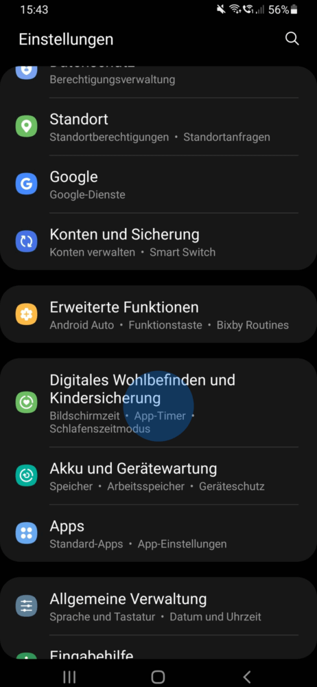 So lässt du dir die Nutzungszeit am Android anzeigen