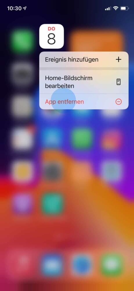 iPhone Kalender löschen