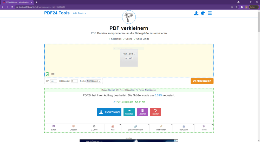 So einfach PDF reduzieren