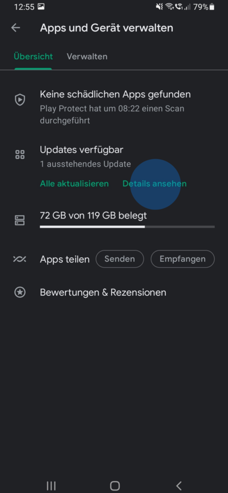 Apps Updaten auf deinem Handy