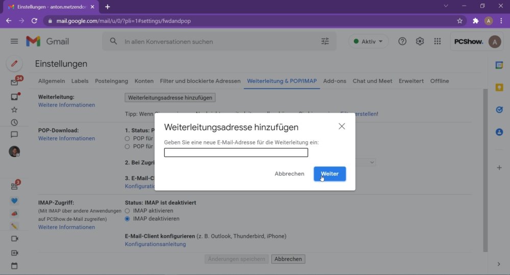 Wir zeigen dir wie du die Gmail Weiterleitung Funktion nutzen kannst