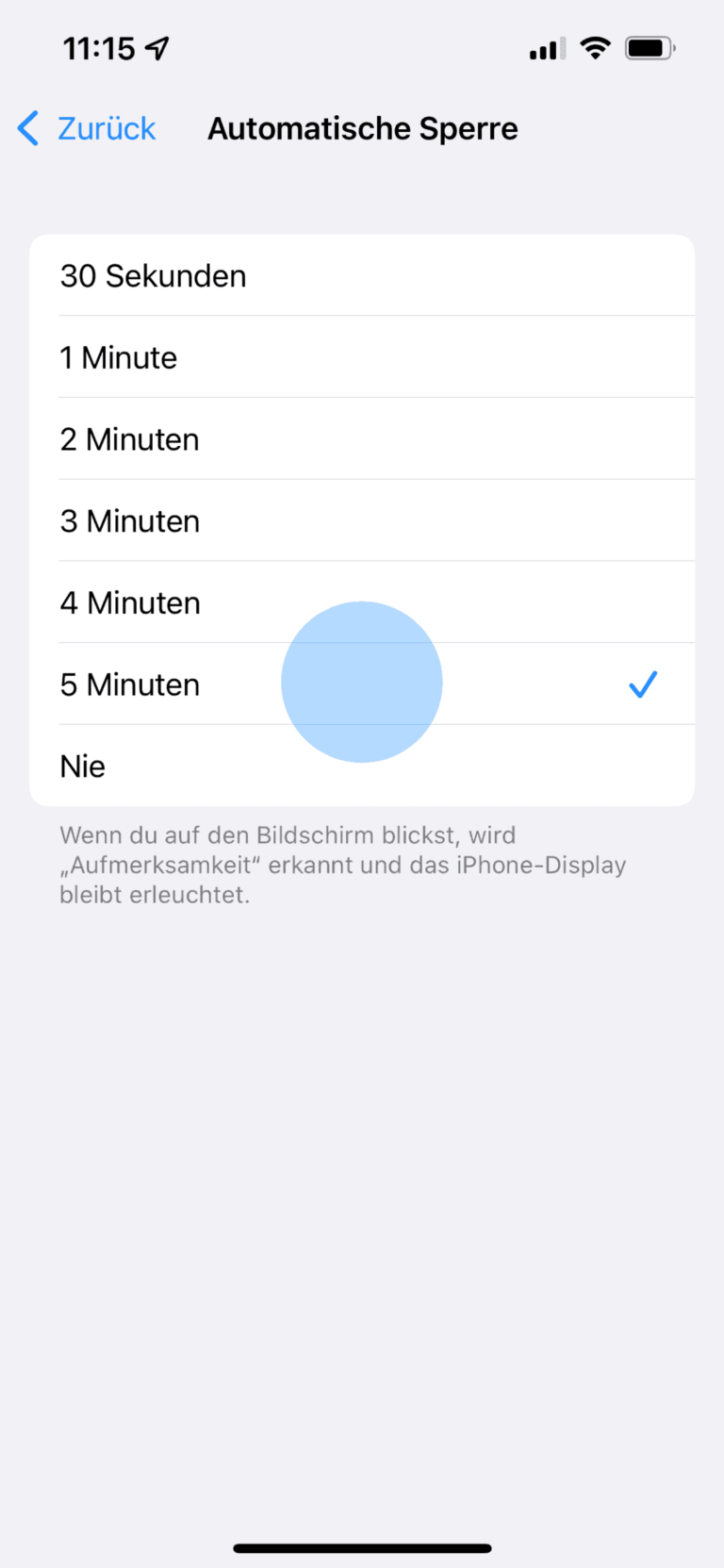 Luxus Iphone Automatische Sperre Nicht Veranderbar Ebenbild