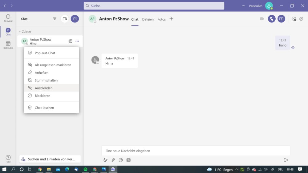 Schnell und einfach Microsoft Teams Chat löschen