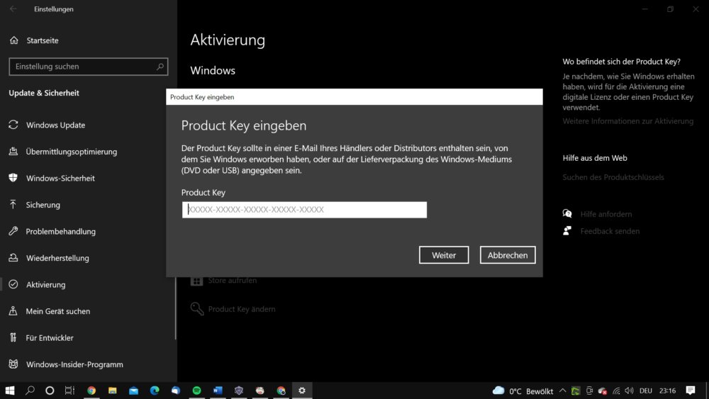 So kannst du Windows 10 aktivieren