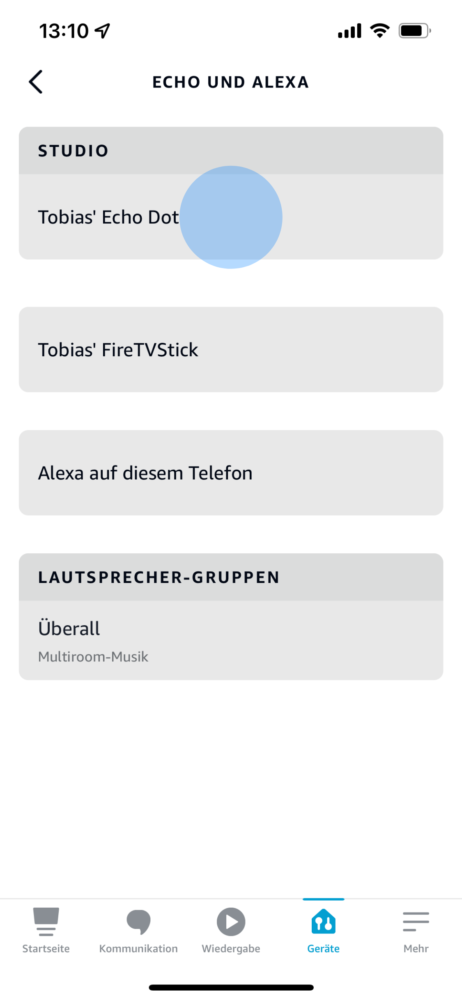 Alexa Update durchführen