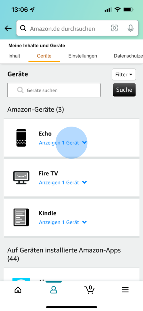 Alexa Update machen