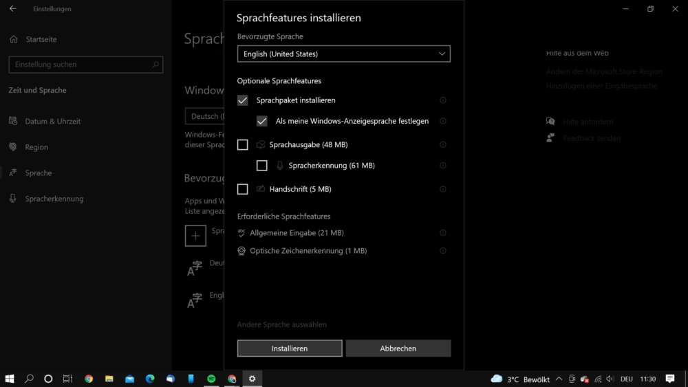 So kannst du unter Windows 10 Sprache ändern