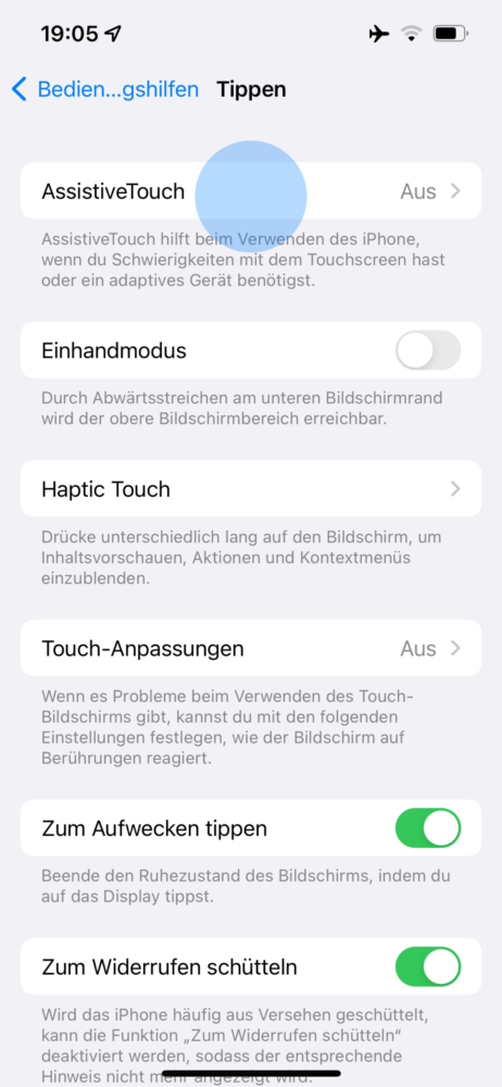 Ohne Home Button iPhone ausschalten