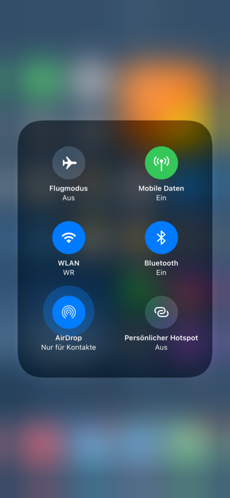 AirDrop am iPhone aktivieren