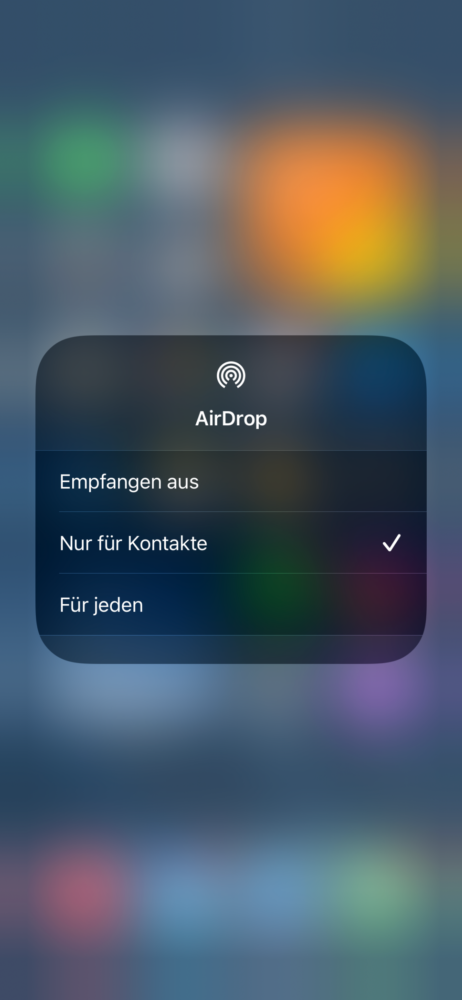 AirDrop am iPhone einstellen