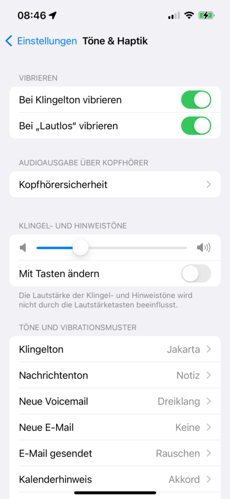 Tastentöne ausschalten am iPhone