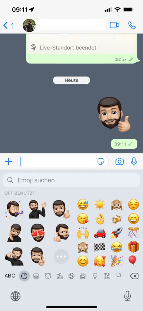 Emoji am iPhone senden