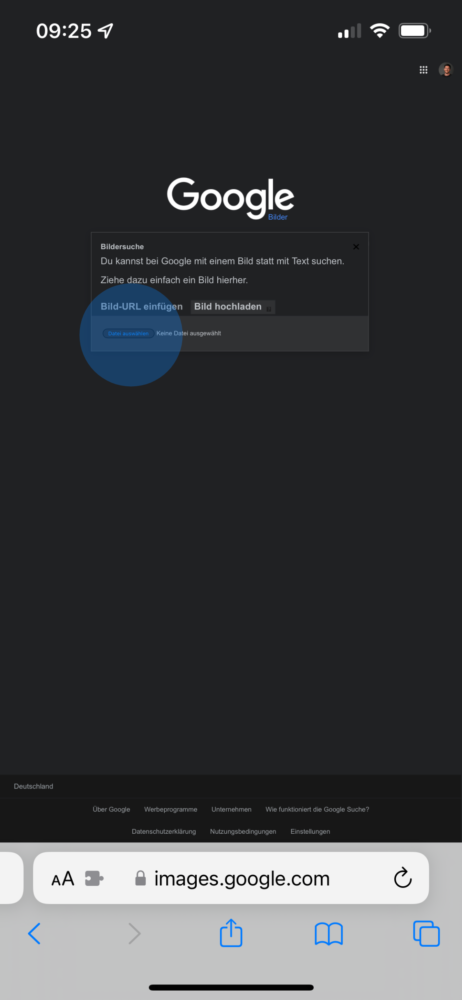 Google Lens mit Safari nutzen am iPhone