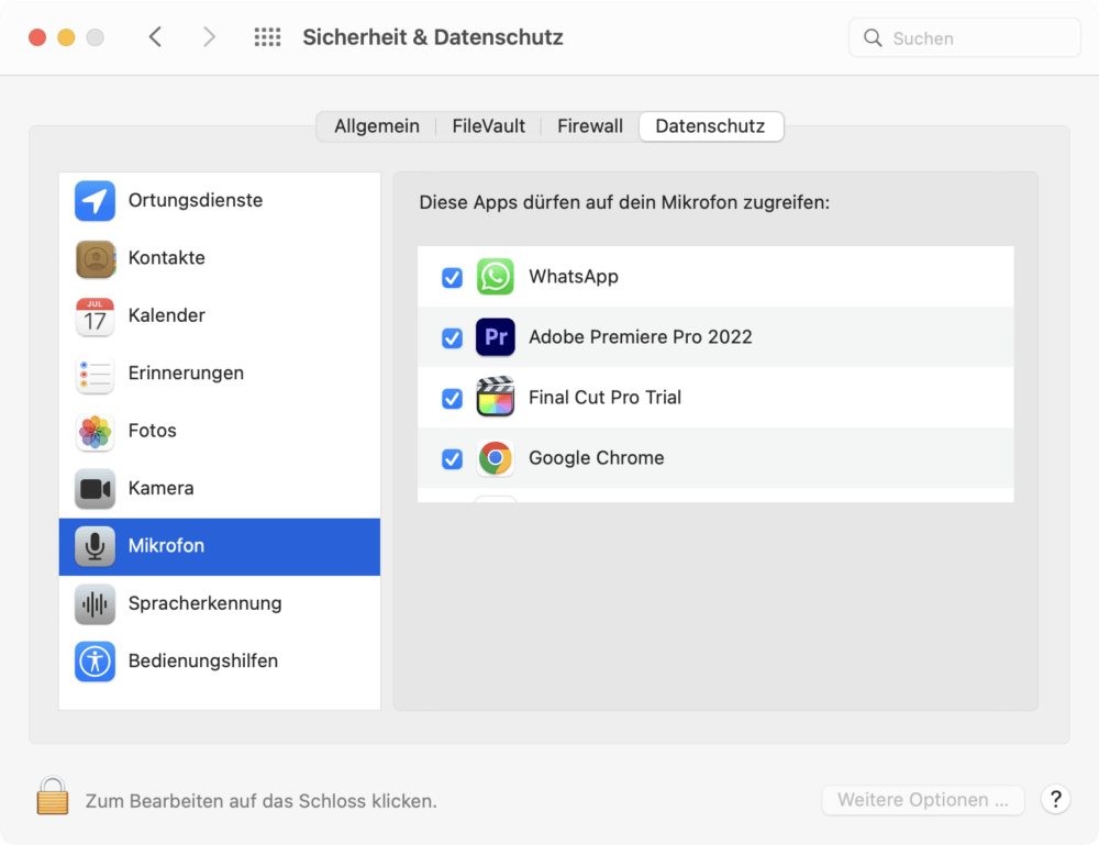 Google Meet Mikrofon nicht gefunden beim Mac