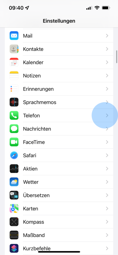 Telefon Einstellungen nutzen da iPhone klingelt nicht