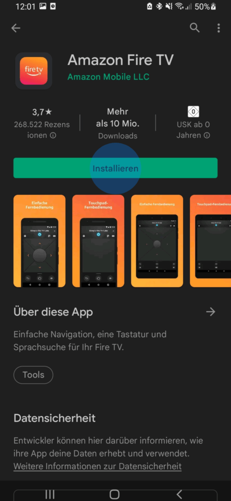 Remote Fire TV App installieren