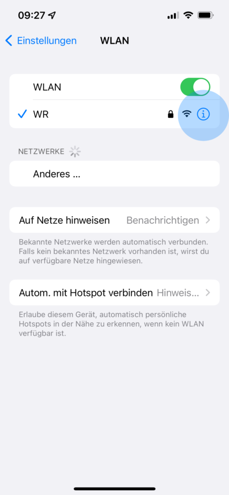 iPhone mit WLAN verbinden